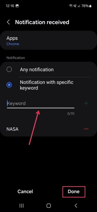 Adding keywords for preset Samsung Bixby Routine. 