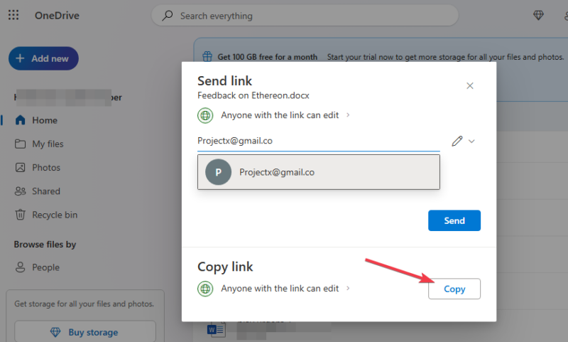 Share Links To Save Space Onedrive