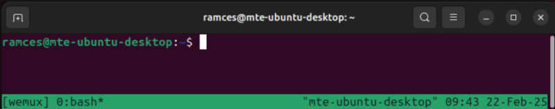A screenshot showing Wemux working properly on Ubuntu Linux.