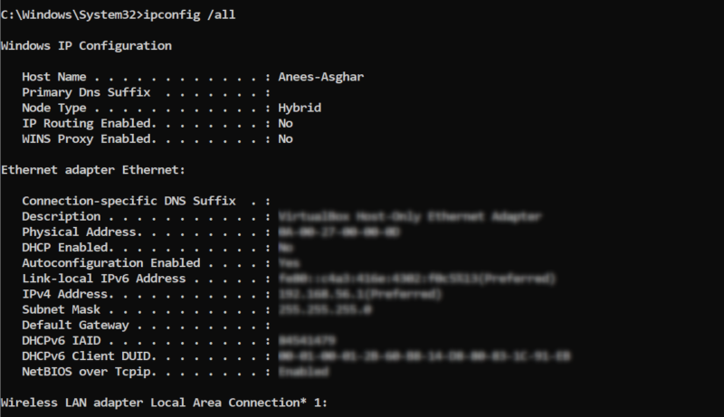 Tcp Ip Settings Command Line