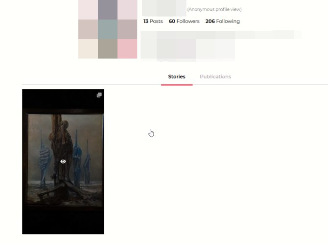 Viewing stories website on Instagram by using a website. 