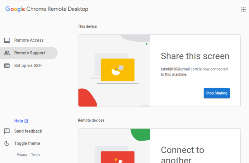 Chrome Desktop Interface On Linux