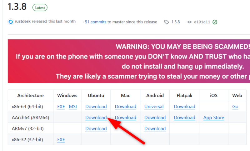 Installtion Of Rust Desk Deb=pacakage