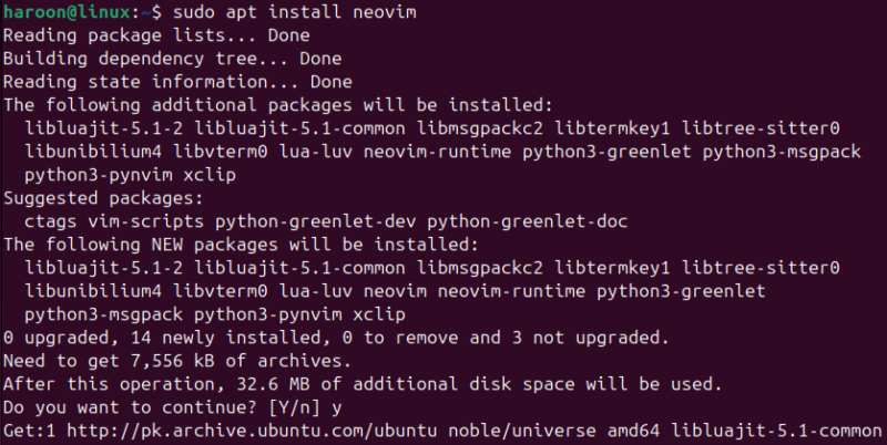Installtion Of Neovim On Ubuntu