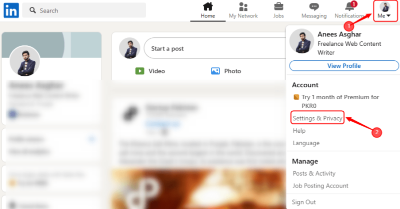 Access Privacy Settings