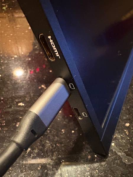 HDMI and USB-c ports