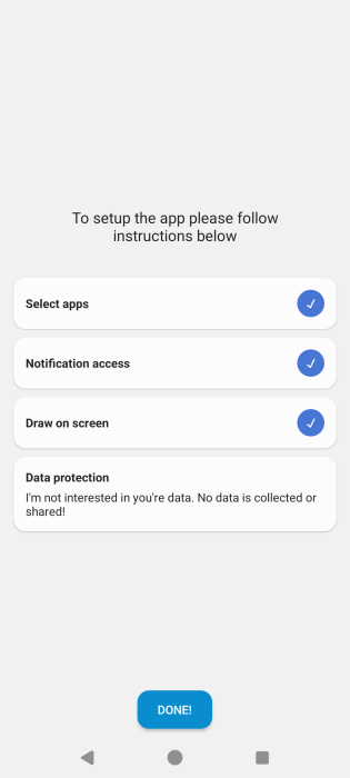Granting permissions in DynamicSpot app. 