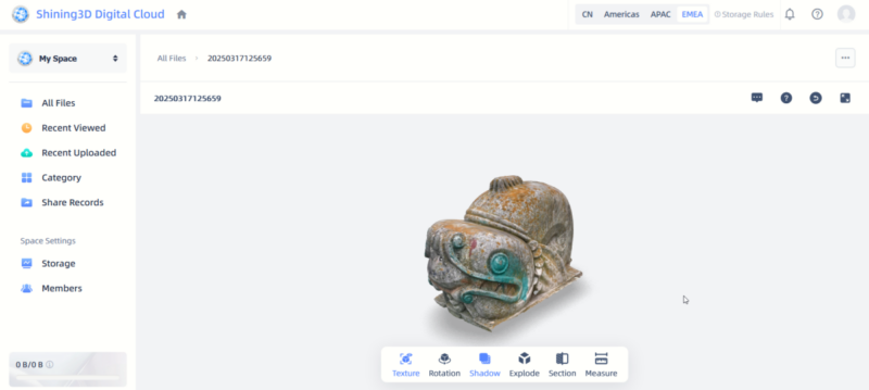 3D scan of outdoor object with texture using the Einstar Vega.