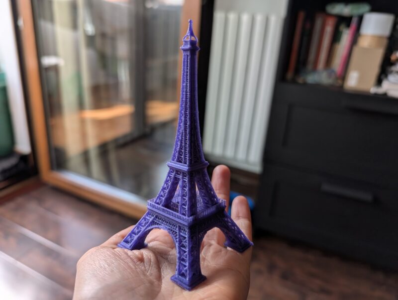 Eiffel Tower printed using Elegoo Centauri Carbon.