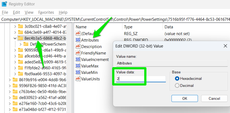 Enabling lock screen timeout in Windows Registry