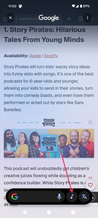 Google Circle To Search Music Search