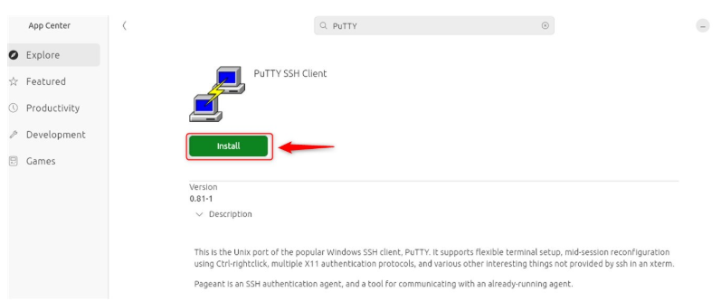 Install Putty