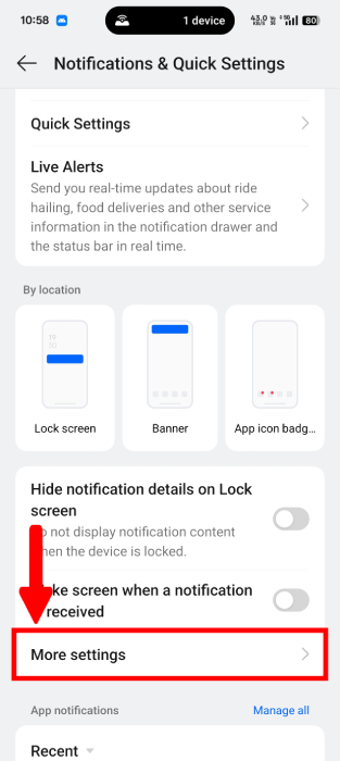 More Notification Settings In Android