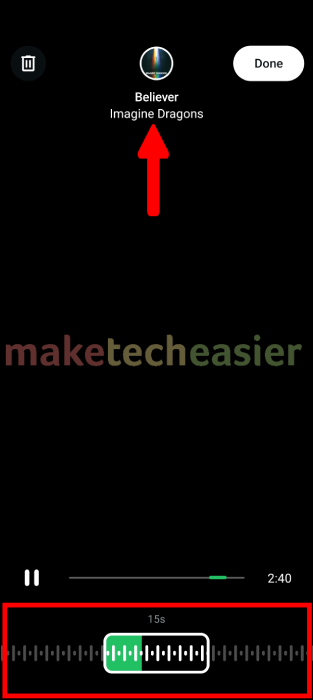 Music Clip Editing In Whatsapp Status