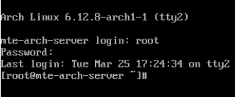 A terminal showing the confirmation that the root password change worked successfully.