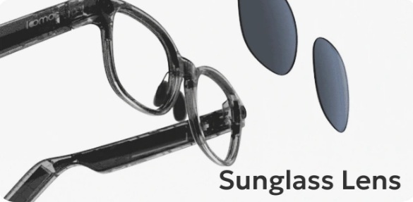 Snapping sunglass lenses on the loomos.