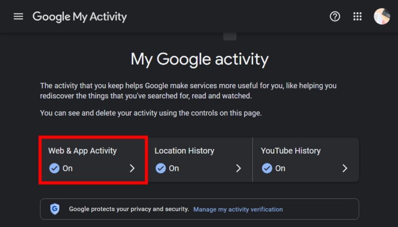 Web And App Activity