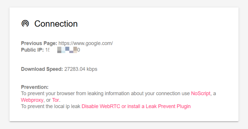 Webkay connections section
