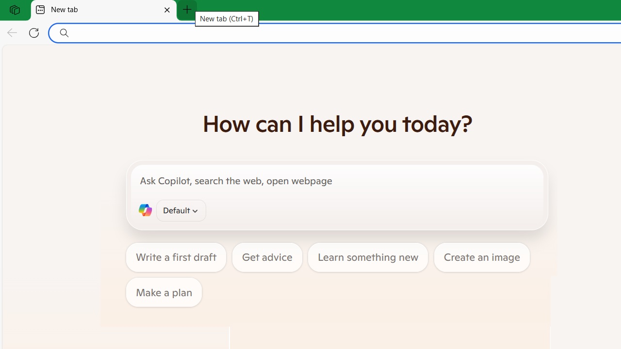 Featured Image: Microsoft Copilot in New Tab of Edge browser.