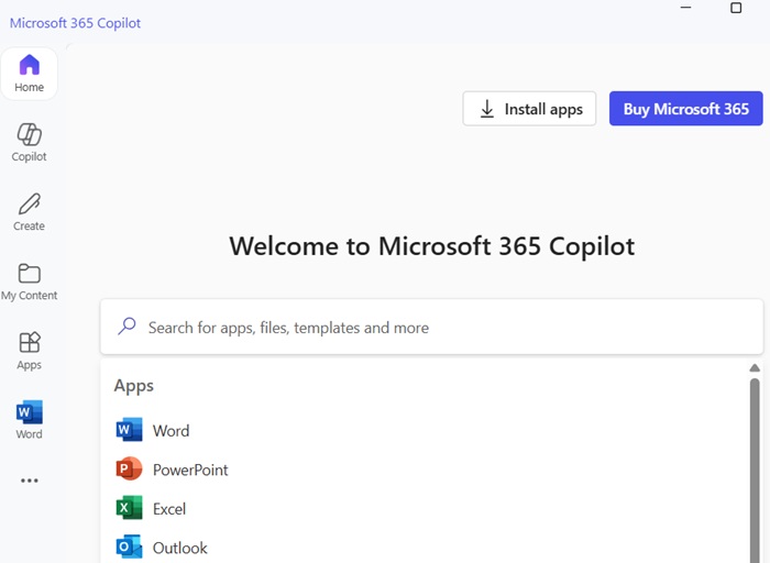 Micrsosoft 365 Copilot is the new hub for Word, Excel, PowerPoint, and Outlook.