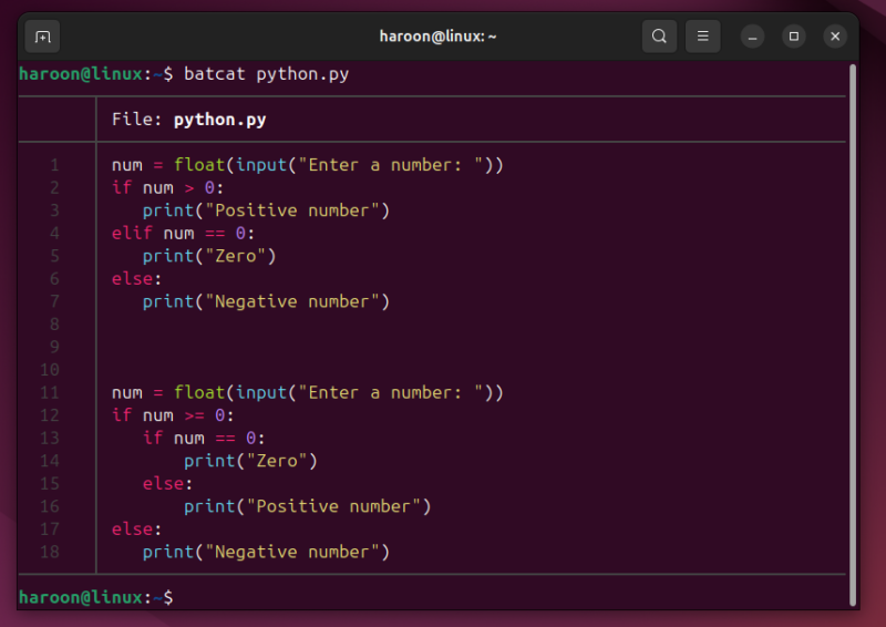 Viewing Python File Using Bat Command