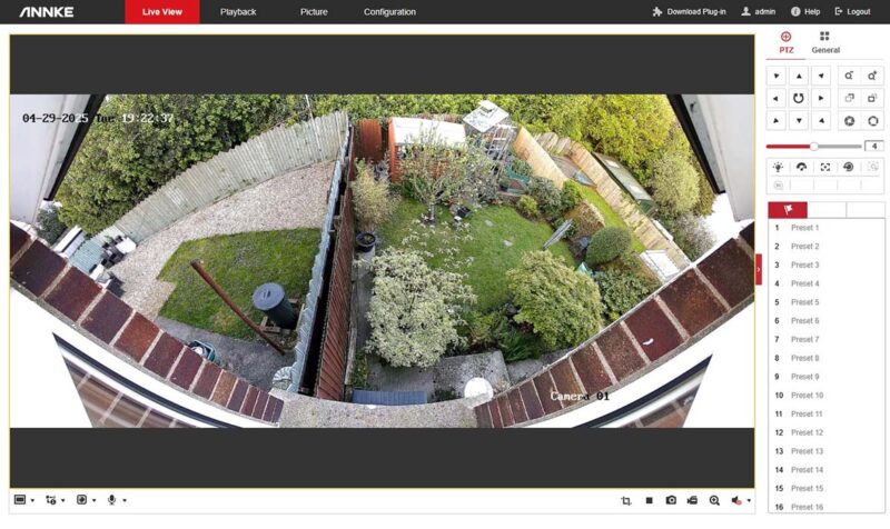 Annke Security Camera Capture Evening