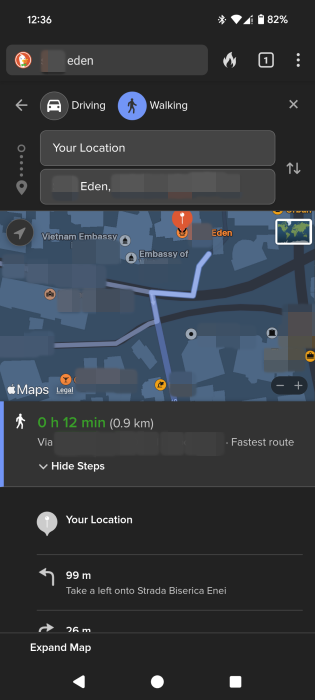 Apple Maps Web Android Duckgogo Directions View