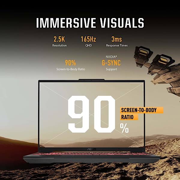 Asus Tuf A16 Gaming Laptop Immersive Visuals