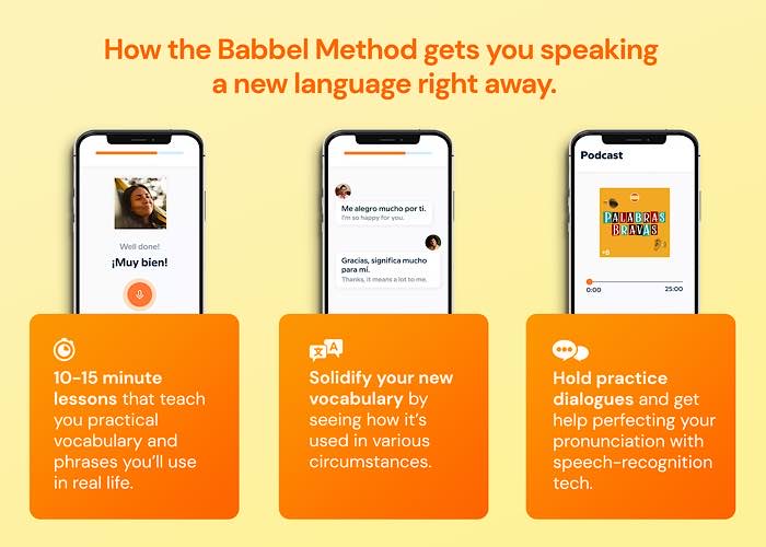 Babbel Language Method