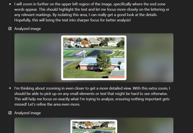 ChatGPT reasoning to guess a photo's location