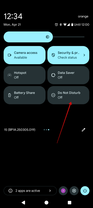 Re-added DND tile view in Pixel Quick Settings. 