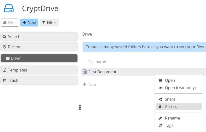 Controlling access to files.