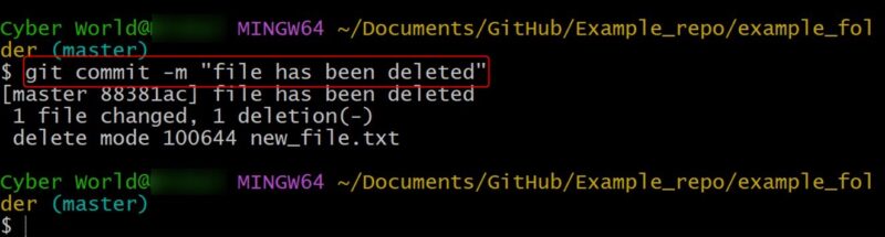 Git Commit Remove