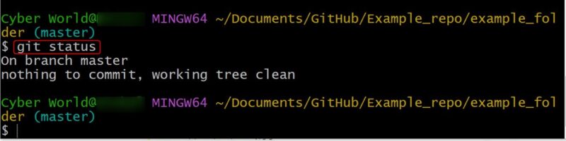 Git Status Commit