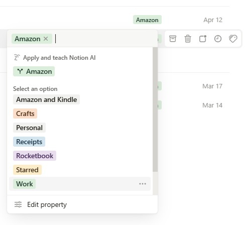 Changing Notion AI labeling. 