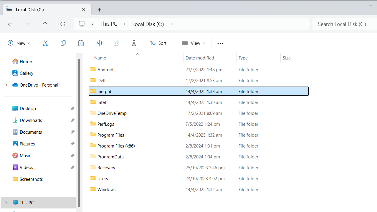 Did You Delete the Inetpub Folder? Here’s How to Bring It Back
