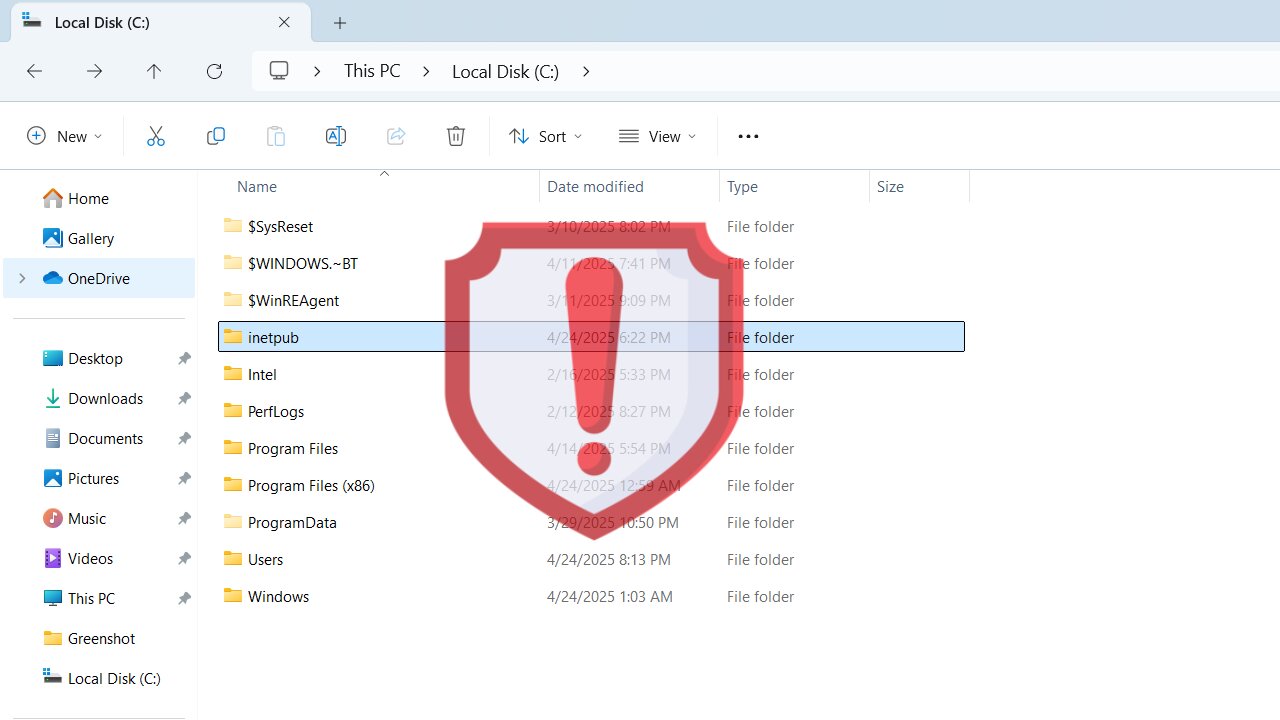 Windows 11's New Inetpub Folder is Hackable. Try This Temporary Fix