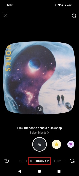 Creating Quicksnap from Instagram app feed.