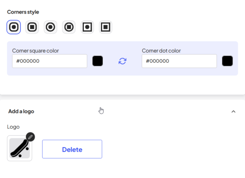 Adding logo for new QR code in OnlineQRcode.
