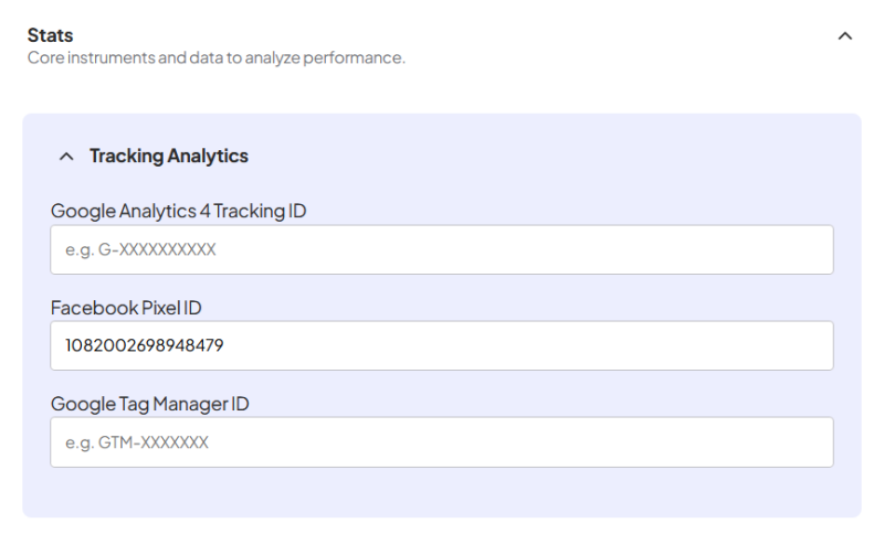 Adding tracking links for dynamic QR code created with OnlineQRcode.