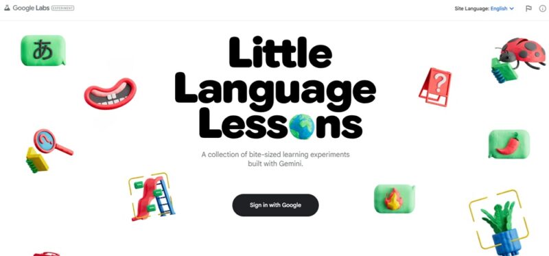 Little Language Lessons home page.