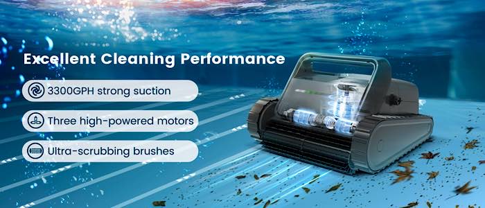 Smorobot C1 Pool Cleaner Excellent Cleaning Performance