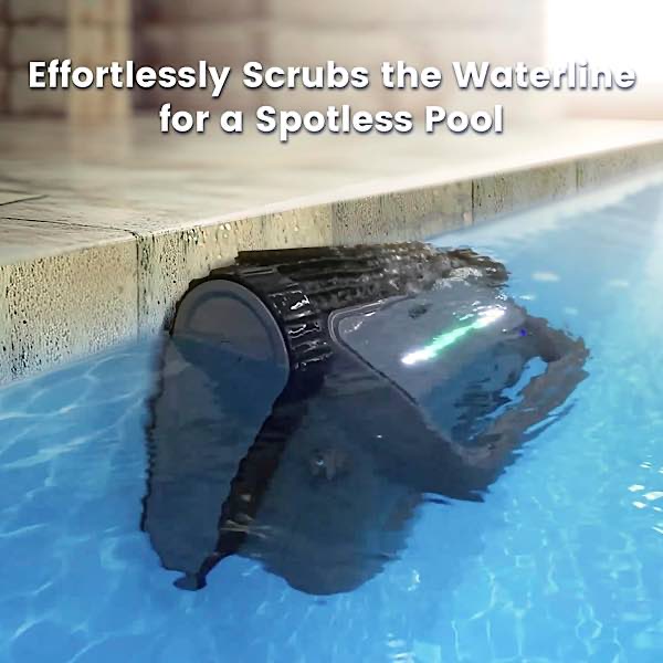 Smorobot C1 Pool Cleaner Scrubs The Water Line