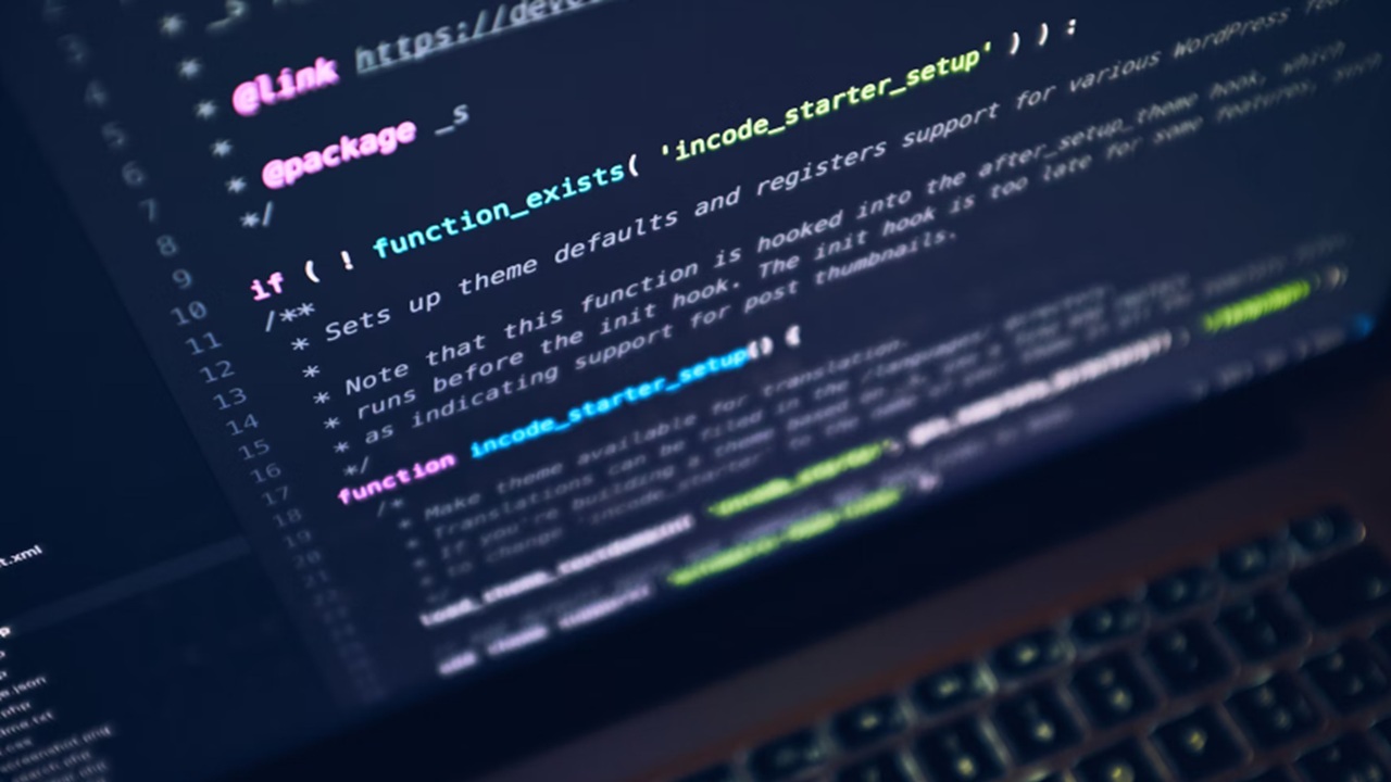 Code on a computer screen.