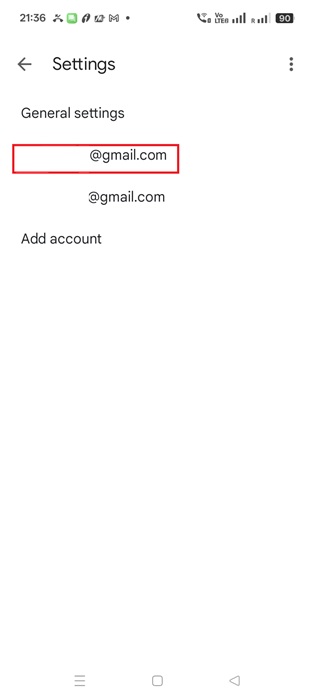 Choose an email in Gmail General Settings.