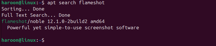 Searching Specific Tool Using Apt Search Command Tool