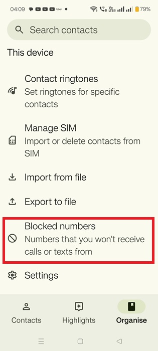 See "Blocked numbers" in Google Contacts app under Organize tab.
