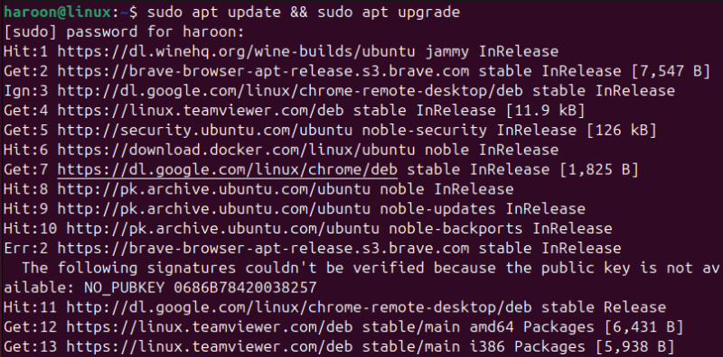 Updating And Upgrading System On Ubuntu