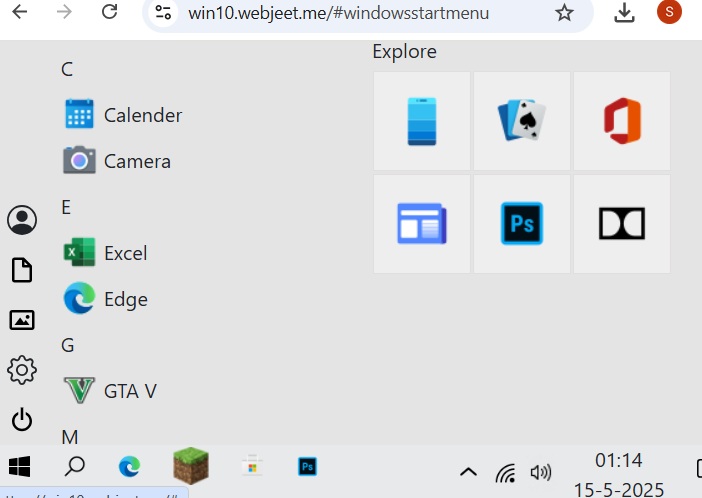 Web Jeet a Windows 10 appearance program.