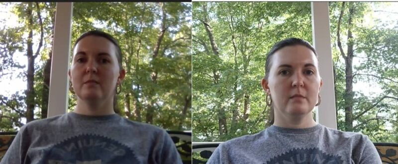 Comparison between webcams.